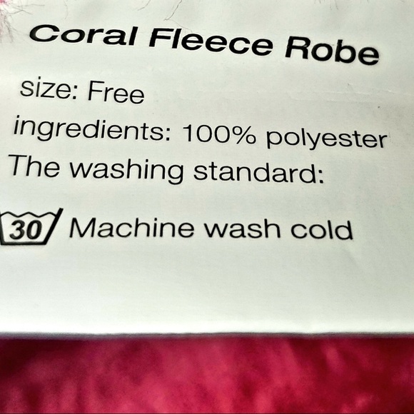 Fleece Robe NWOT - Picture 7 of 7